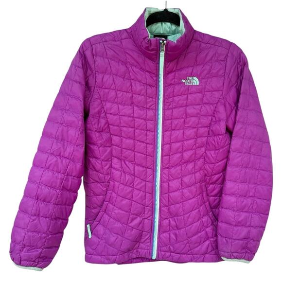 The North Face Hot Pink Fuschia Zip Nylon Package Kids L 14 Jacket (women's sm) - Picture 6 of 7